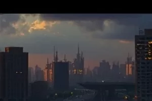 星轨漫游剧集封面，天文台的圆顶与夜空星轨